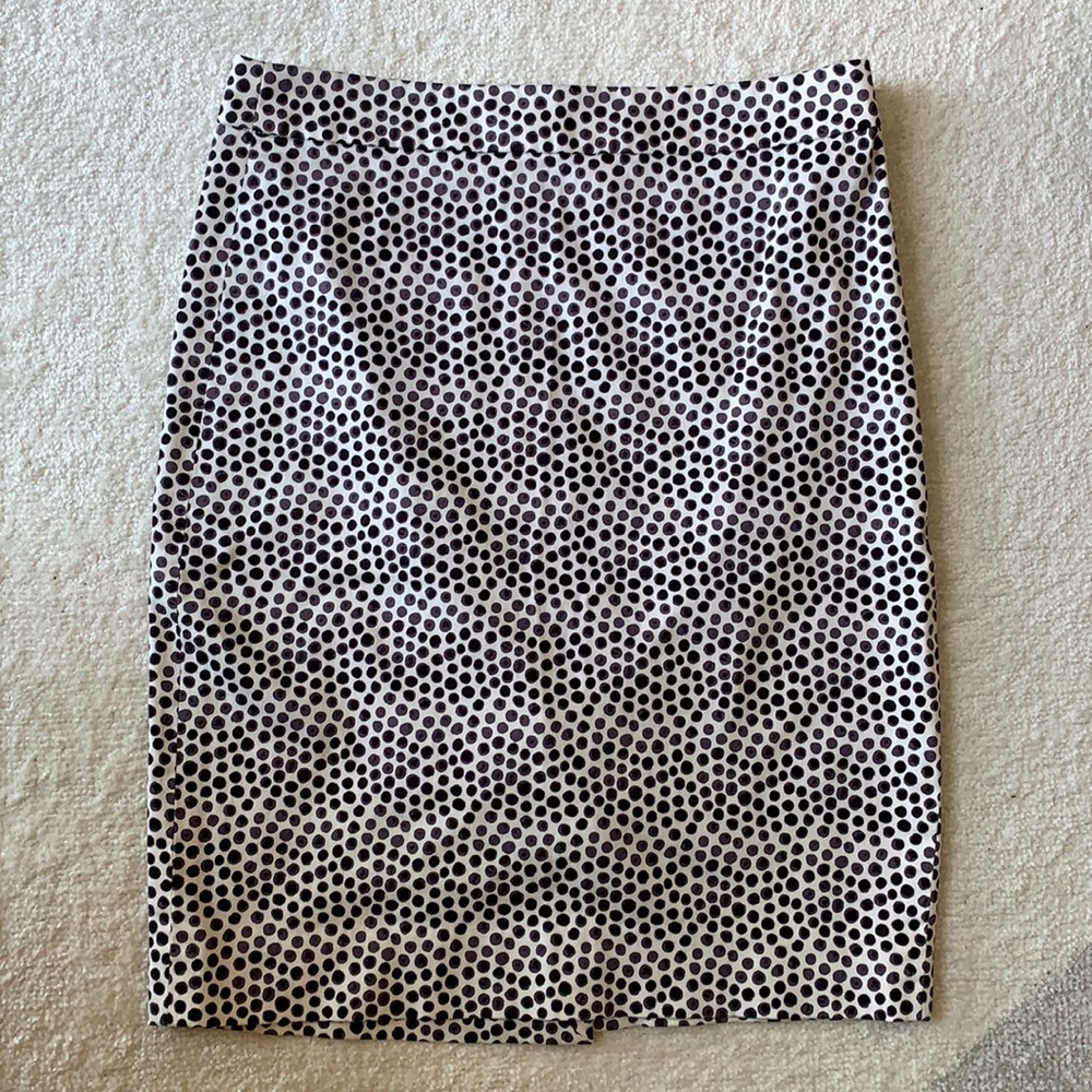 J. Crew Black/White Pencil Skirt